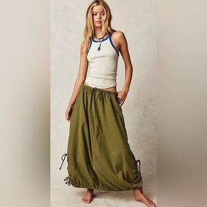Free People Picture Perfect Parachute Skirt, Avocado Tree